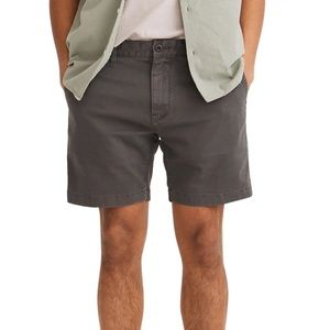 NWT Madewell Mens 7” Chino Shorts Charcoal